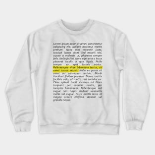 Lorem Ipsum Crewneck Sweatshirt